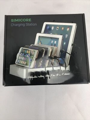 Simicore Charging Station for Multiple Devices, Certified 6 USB 50W 10A New - Image 1 of 4