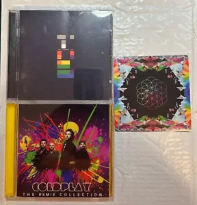 Coldplay X&Y 2 used CDs + promo sticker Remix Collection best of Clocks Paradise - Picture 1 of 4