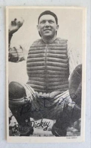 BILL DICKEY 1972 TCMA 1936 GOUDEY WIDE PEN REPRINT SIGNED CARD YANKEES DEC - Picture 1 of 1