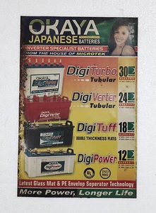 Baterías vintage de porcelana esmaltada Okaya tecnología japonesa SB-008 - Imagen 1 de 5
