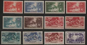 French Guinea 1938, Definitives, SG 129-137, 141, V113 (1943), MH / MLH - Picture 1 of 2