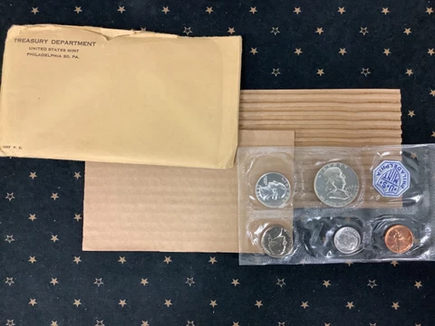 1957 US Mint Silver Proof Set  - 90% Cover