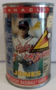 1997 Pinnacle Atlanta Braves Andrew Jones Baseball 10 Cards in Sealed Tin Can