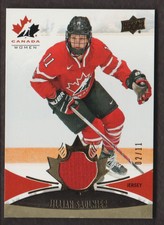 2016-17 UD Team Canada Juniors Hockey Gold #146 Jillian Saulnier JSY Jersey 2/11