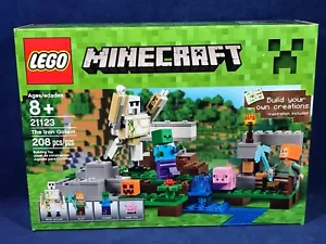 New - THE IRON GOLEM - Lego 21123 MINECRAFT - Zombie ALEX Baby Pig - SEALED BOX - Picture 1 of 7
