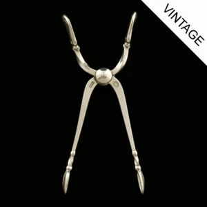 Georg Jensen Silver Sugar Tongs - Old Danish/ Dobbelt Riflet - Picture 1 of 2