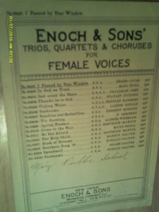 [Q9A] NOTEN 1923 "ICH GING AN DEINEM FENSTER VORBEI" HENOCH & SÖHNE FÜR WEIBLICHE STIMME  - Bild 1 von 1