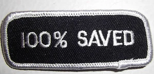NEW 100% SAVED PATCH  - 3 inches - NEW VEST PATCH - JESUS  - Picture 1 of 1