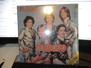 SEALED* MENUDO FUEGO LP ON NAFF RECORDS RICKY MARTIN SPANISH COPY - Picture 1 of 2