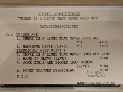 The Smiths & Sandie Shaw – There Is A Light That Never Goes Out cassette promo - Image 1 of 4