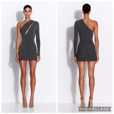 Mini Vestido Alex Perry Gris Hierro 6 Manga 6 Nuevo con Etiquetas Foto 1 de 4