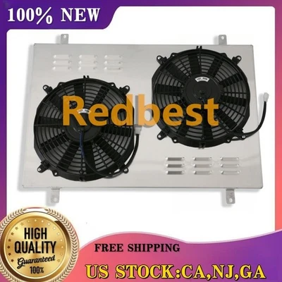 #1451 Aluminum Shroud&Fan For Radiator 1985-1997 Ford F150 F250 F350 F450 Bronco - Image 1 of 4