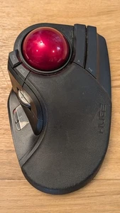 ELECOM HUGE Trackball Mouse, 2.4GHz Wireless, Finger Control, 8-Button M-HT1DRBK - Picture 1 of 7