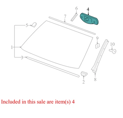 2008-2013 GMC Sierra 1500 Interior Rear View Mirror Used 25774613 OEM - Image 1 of 4