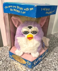 Furby Special Limited Edition Toy Spring 1998 Purple White Factory Sealed 70-884 - Picture 1 of 5