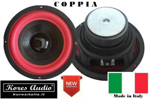 M-68 Coppia (300 Watt Max) Woofer Mid-Woofer 6,5" Pollici 16,5 Cm 165mm 8 Ohm