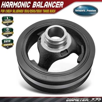 Polea de manivela equilibradora armónica para Chevy Silverado 1500 Tahoe 4,8 L 5,3 L 6,0 L 6,2 Foto 1 de 4
