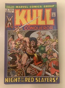 KULL THE CONQUEROR #4 (1972) Marvel. Night of the Red Slayers. Bronze Age - Picture 1 of 6