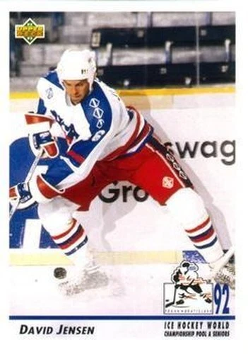 #379 David Jensen - USA - 1992-93 Upper Deck Hockey - Image 1 of 1