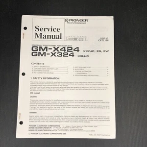 PIONEER GM-X424 GM-X324 Manual de Servicio Original - Imagen 1 de 2