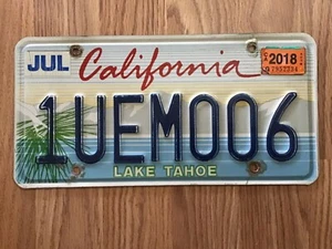 2018 California Lake Tahoe License Plate Tag  Specialty  - Picture 1 of 2