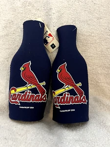 St Louis Cardinals 2004 Soft Neoprene Bottle Koozies 2 Pack - Picture 1 of 2