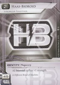 ANDROID NETRUNNER CARD - HAAS BIOROID - STRONGER TOGETHER - Picture 1 of 1