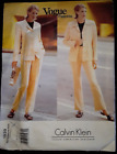 Vogue 1939 Calvin Klein Women?S Lined Jacket And Pants Suit Pattern Size 8-12