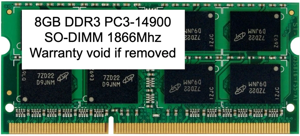 8GB DDR3 1866 MHz PC3-14900 SODIMM 204 pin Sodimm Laptop Memory RAM DDR3L - Image 1 of 1