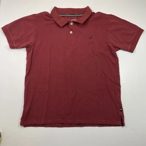 Nautica Boys Youth Maroon Polo Shirt Size XL 18/20 - Picture 1 of 9