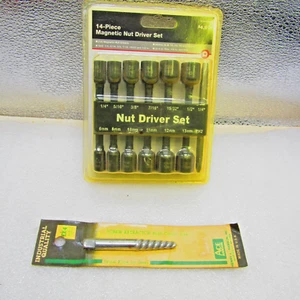 Magnetic nut driver set, 14 pieces + screw extractor - Picture 1 of 4