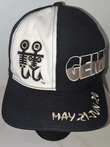 Vintage 1990s Ronett GEMINI Astrology Snapback Cap Hat Black & White Wool blend - Picture 1 of 9