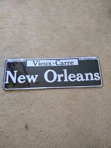 METAL SIGN Placa de matrícula New Orleans Vieux-Carre Etiqueta decorativa - NUEVO - 15" x 5" - Imagen 1 de 2