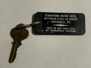 Standiford Motor Hotel Motel Room Key Fob with Key Louisville Kentucky #274 - Picture 1 of 2