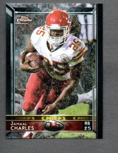 2015 Topps Chrome Jamaal Charles #7 KC Kansas City Chiefs - Imagen 1 de 1