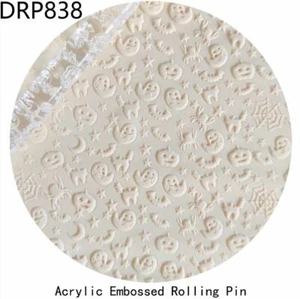 1pcs Halloween Acrylic Roller Polymer Clay Modeling Texture Background Rolling - Picture 1 of 1