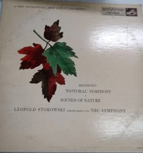 BEETHOVEN PASTORAL SYMPHONY/SOUND OF NATURE STOKOWSKI 1954 RED SEAL LP  - Picture 1 of 4
