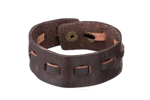 Pulsera de cuero hecho a mano ajustable OFERTA Ref. P05 AM.R - Imagen 1 de 1