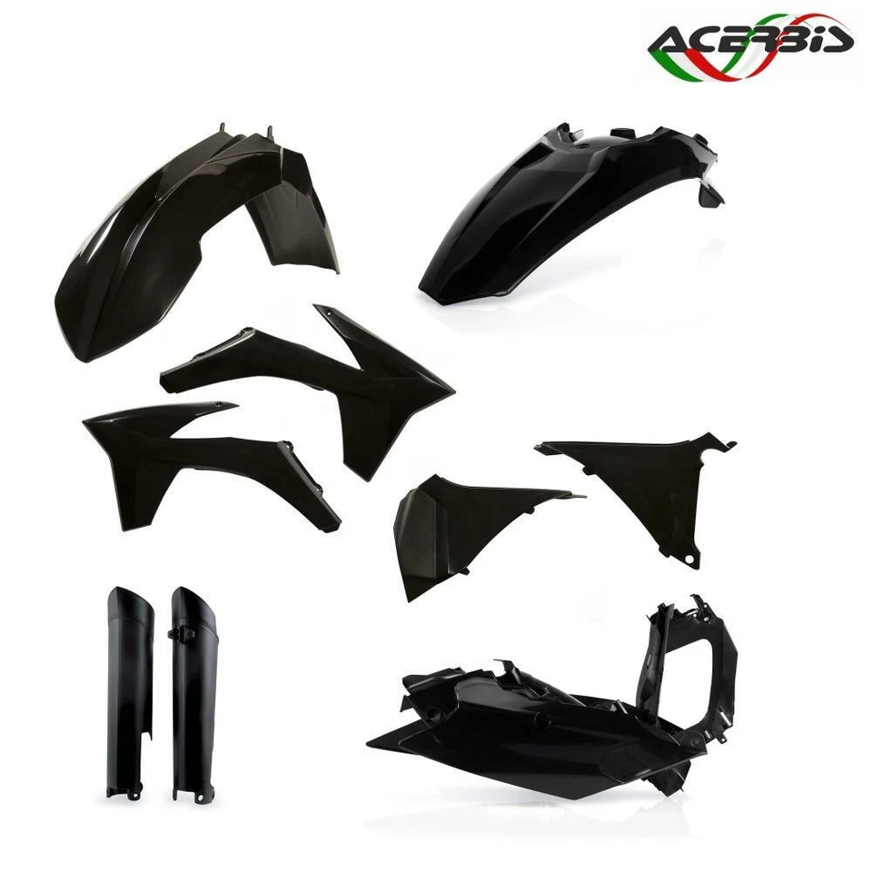 Acerbis 0016234.090 Full Kit completo plastiche Carene KTM EXC 125 2012 Nero