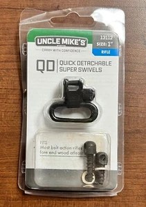 UNCLE MIKE'S QUICK DETACHABLE SUPER SWIVELS 13112 RIFLE 1" NEW - FREE SHIPPING! - Picture 1 of 2