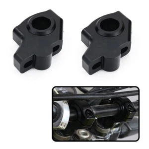 Abrazadera elevadora de manillar desplazada apta para Yamaha VMX 12 Vmax/YS 125/XVS 950 negra - Imagen 1 de 10