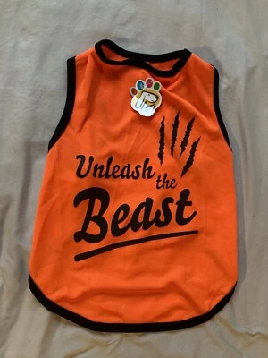Unleash The Beast XL Pet Dog Shirt Bright Orange For 13-19 Kg  - Image 1 of 4