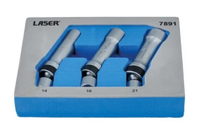Laser 7891 Universal Joint Spark Plug Socket Set 3/8"D - Image 1 of 4