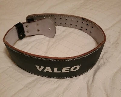 Cinturón de levantamiento de pesas de cuero de 4" Valeo Foto 1 de 3