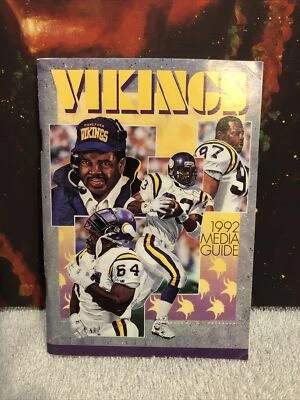 Vintage NFL Minnesota Vikings Media Guide 1992 - Image 1 of 3
