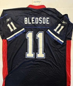 Vtg Buffalo Bills DREW BLEDSOE Jersey Mens XL Football NFL Reebok On Field NICE - Picture 1 of 15