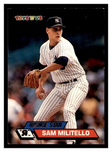 1993 Stadium Club Toys R Us #72 SAM MILITELLO New York Yankees