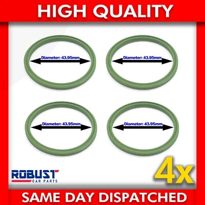 4 X УПЛОТНИТЕЛЬНОЕ КОЛЬЦО ДЛЯ ТРУБЫ ТУРБО ШЛАНГА ИНТЕРКУЛЕРА SEAT ALTEA LEON IBIZA ТОЛЕДО - Изображение 1 из 4