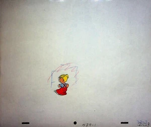 Dennis the Menace (1986) Animation Production Painted Cel & Matching Pencil DiC - Imagen 1 de 2