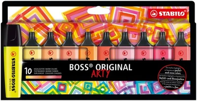 Textmarker - STABILO BOSS ORIGINAL - ARTY - 10er Pack - mit 10 verschiedene ... - Bild 1 von 4